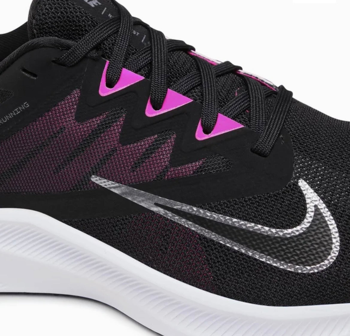 Nike Quest 3 Damen Laufschuhe Schwarz / Metallic Cool Grey – CD0232-007 – EU 40.5