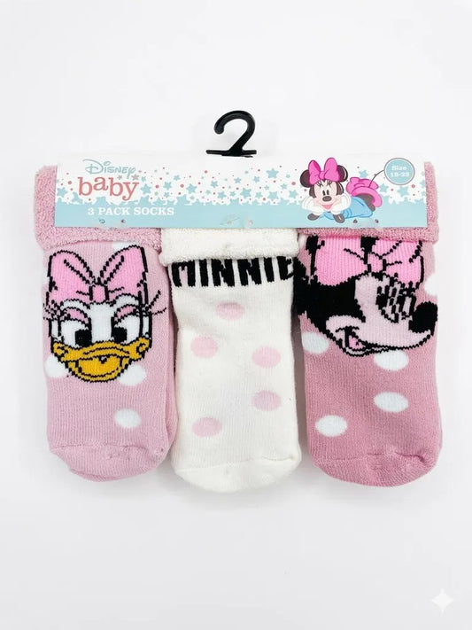 Disney Baby 3er-Pack Babysocken – Minnie Mouse & Daisy Duck