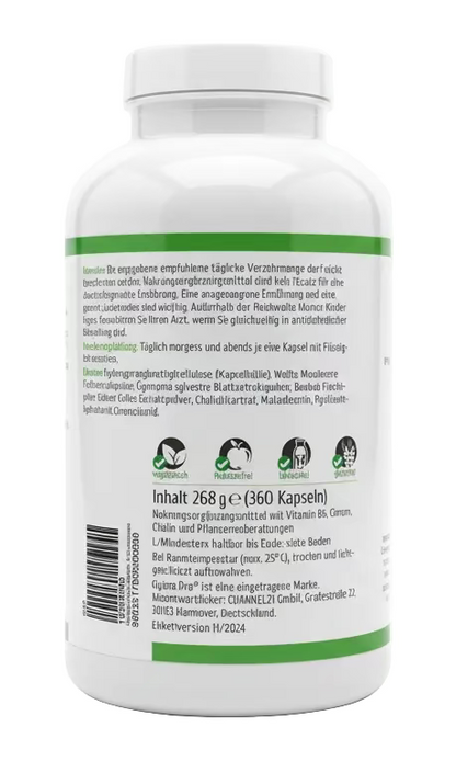 OgimaPro Metabolic-Glyko Balance – Stoffwechsel & Blutzucker Balance mit Chrom, Vitamin B6 & Pflanzenextrakten –180- Kapseln