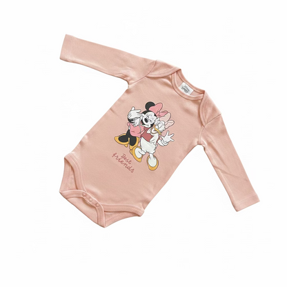 Disney Baby 2er-Pack Langarm-Bodys – Minnie Mouse & Daisy Duck