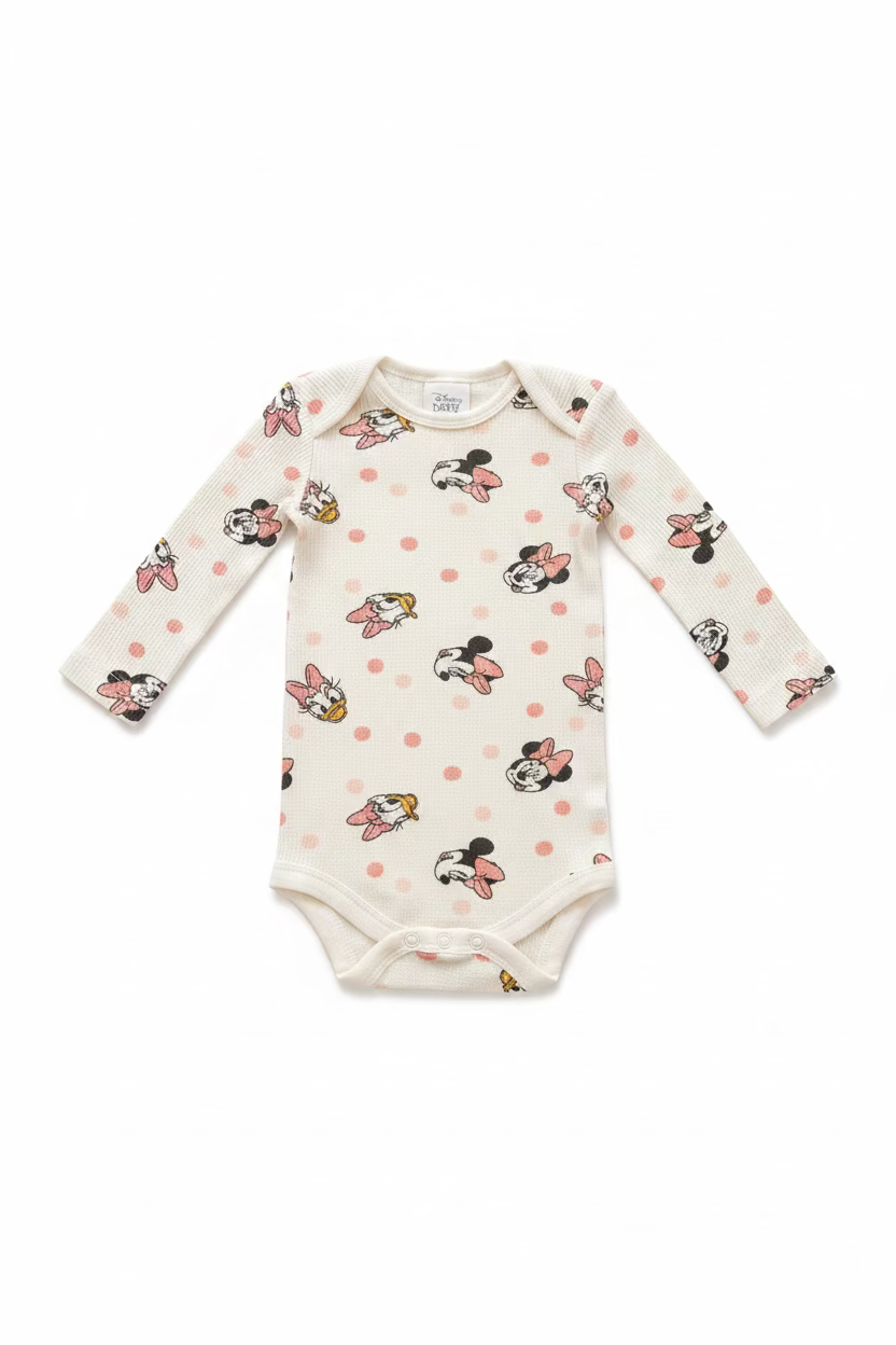 Disney Baby 2er-Pack Langarm-Bodys – Minnie Mouse & Daisy Duck