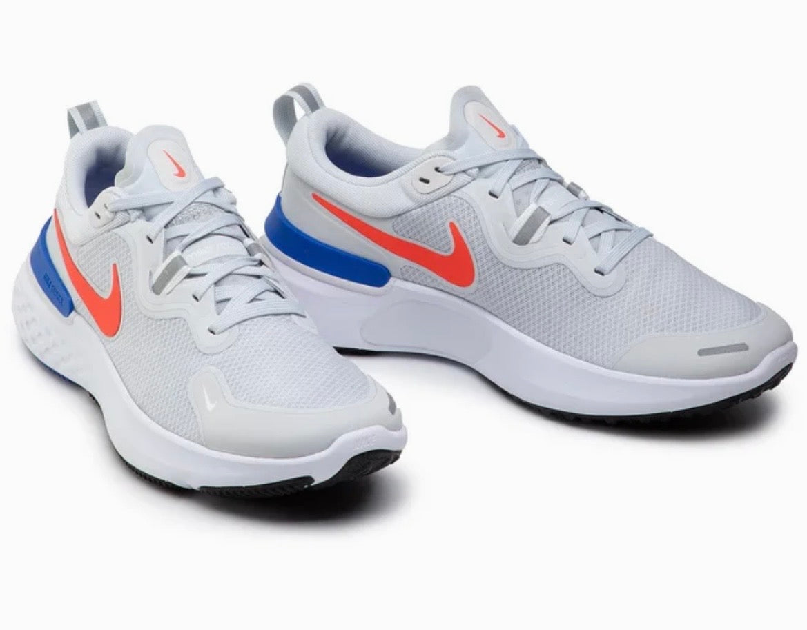 Nike React Miler – Pure Platinum / Bright Crimson – Size EU 45.5