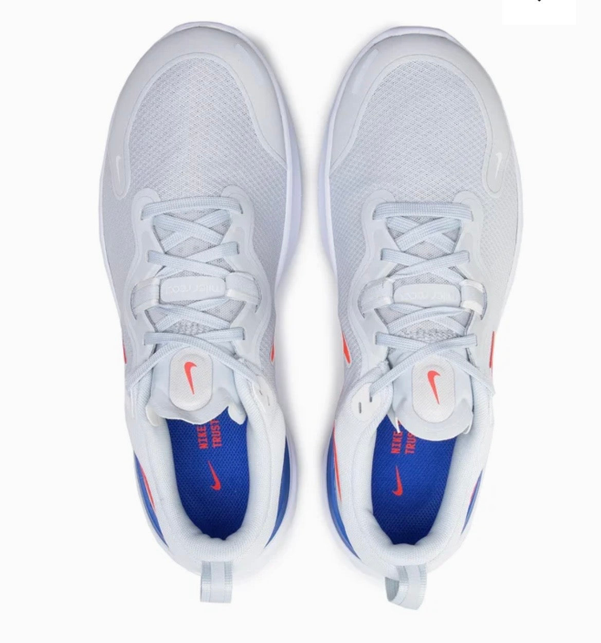 Nike React Miler – Pure Platinum / Bright Crimson – Size EU 45.5
