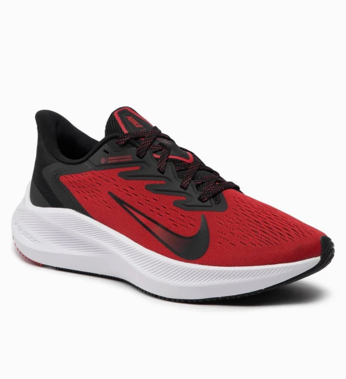 Nike Zoom Winflo 7 Herren Laufschuhe – University Red/Black/White – EU 43