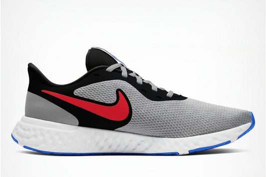 Nike Revolution 5 Herren Laufschuhe – Schwarz/Rot/Grau (BQ3204-011)