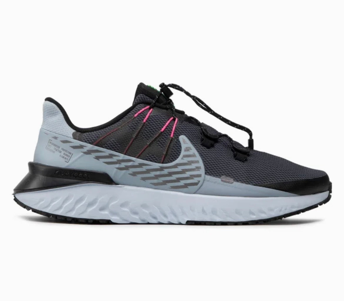 Nike Legend React 3 Shield Herren Laufschuhe Schwarz/Dark Grey – Größe EUR 45
