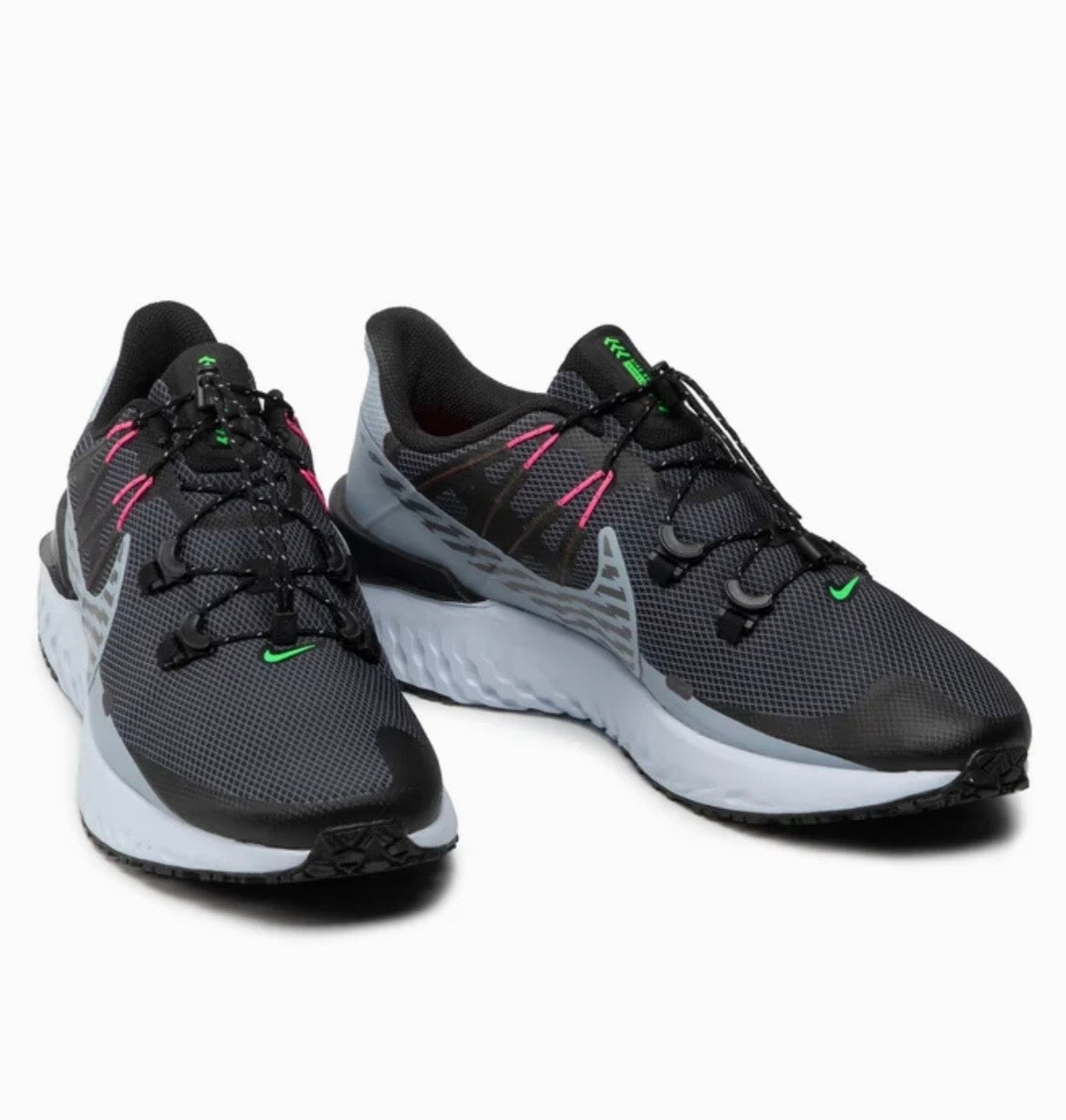 Nike Legend React 3 Shield Herren Laufschuhe Schwarz/Dark Grey – Größe EUR 45